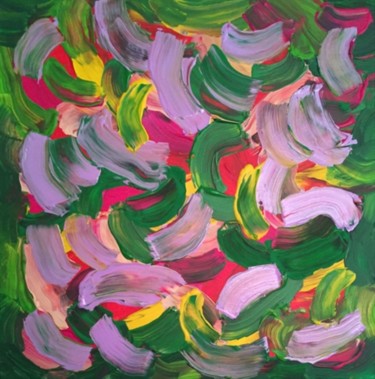 Peinture intitulée "Flower bouquet" par Giart, Œuvre d'art originale, Acrylique