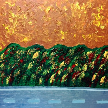 Schilderij getiteld "Forest on fire" door Giart, Origineel Kunstwerk, Acryl