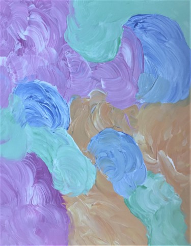 Peinture intitulée "Candy floss" par Giart, Œuvre d'art originale, Acrylique