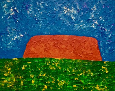 Painting titled "Uluru" by Giart, Original Artwork, Acrylic