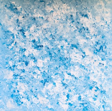 Peinture intitulée "Blue Larimar" par Giart, Œuvre d'art originale, Acrylique