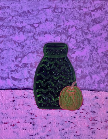Malerei mit dem Titel "Still life with vas…" von Giart, Original-Kunstwerk, Acryl