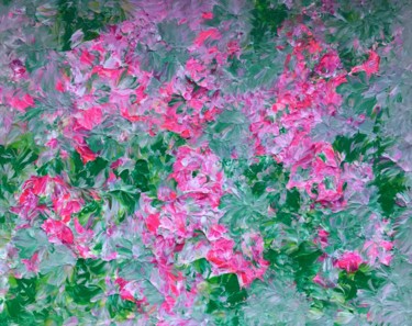 Painting titled "Weigela" by Giart, Original Artwork, Acrylic