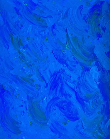 Peinture intitulée "Azurite" par Giart, Œuvre d'art originale, Acrylique