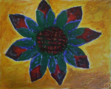 Painting titled "Flower" by Giart, Original Artwork, Acrylic