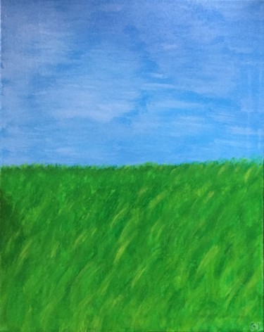 Painting titled "Field" by Giart, Original Artwork, Acrylic
