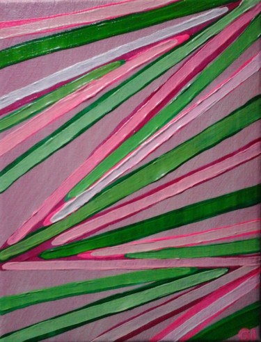 Painting titled "Colored lines" by Giart, Original Artwork, Acrylic