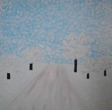 Schilderij getiteld "Winter" door Giart, Origineel Kunstwerk, Acryl