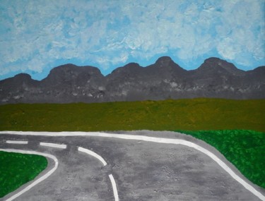 Painting titled "Highway" by Giart, Original Artwork, Acrylic