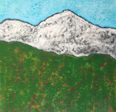 Painting titled "Spring in the Mount…" by Giart, Original Artwork, Acrylic