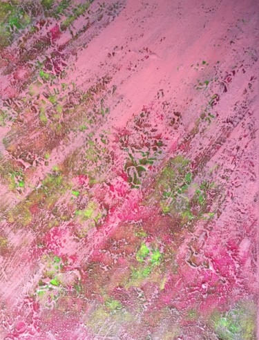 Painting titled "Pink rays" by Giart, Original Artwork, Acrylic