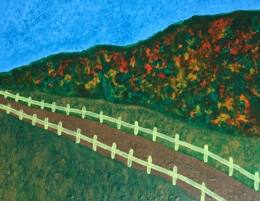 Pintura titulada "Autumn park" por Giart, Obra de arte original, Acrílico