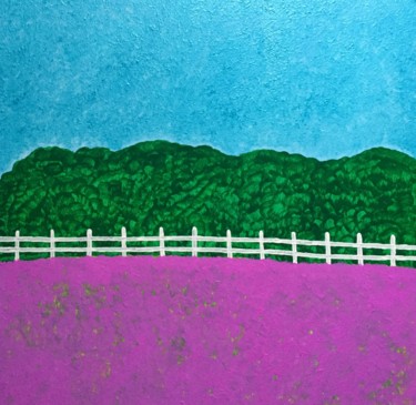 제목이 "Lavender field"인 미술작품 Giart로, 원작, 아크릴