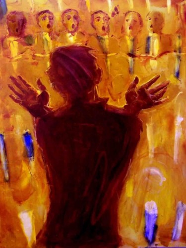 Painting titled "“Director de orques…" by Gia Bugadze, Original Artwork