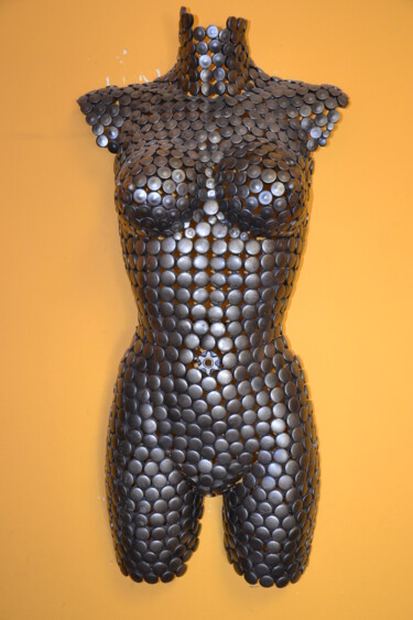 Скульптура под названием "Marilyn" - Giacomo Bertolino, Подлинное произведение искусства, Металлы