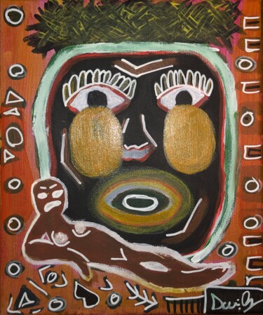 Картина под названием "Immigrants" - Giacomo Dari, Подлинное произведение искусства, Акрил Установлен на Деревянная рама для…