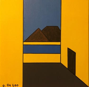 Pittura intitolato "Vesuvio: A Geometri…" da Gianluca De Leo, Opera d'arte originale, Acrilico