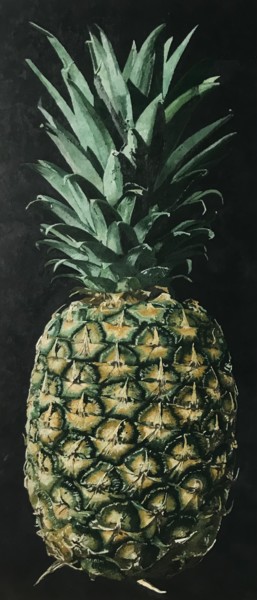 Pittura intitolato "Ananas" da Simone Giaiacopi, Opera d'arte originale, Olio