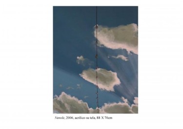 Pittura intitolato "Nuvole" da Gialmalu, Opera d'arte originale