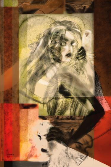 Arte digitale intitolato "Mind! IntersectionS…" da Giampiero Ragatzu, Opera d'arte originale, Pittura digitale