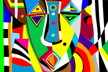 Arte digitale intitolato "Colori di una Masch…" da Giampiero Ragatzu, Opera d'arte originale, Pittura digitale