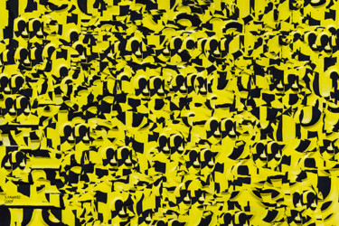 Digital Arts με τίτλο "The Yellow painted…" από Giampiero Ragatzu, Αυθεντικά έργα τέχνης, Ψηφιακή ζωγραφική