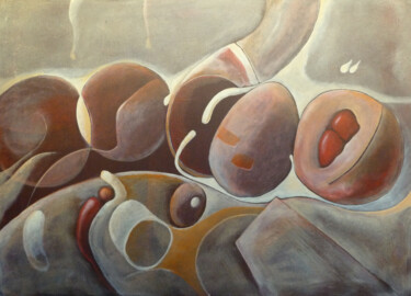 Painting titled "Onirico Divertito" by Giampietro Pinna (unartista net), Original Artwork, Acrylic