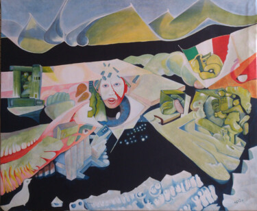 Schilderij getiteld "ASTRA" door Giampietro Pinna (unartista net), Origineel Kunstwerk, Acryl