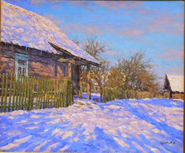 Pittura intitolato "Inverno di Igor Bar…" da Gian Arcari, Opera d'arte originale, Olio