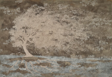 Картина под названием "Gone in the wind" - Gian Luigi Delpin, Подлинное произведение искусства, Акрил