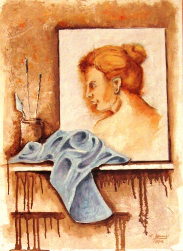 Pittura intitolato "Martina" da Gian Paolo Pennisi, Opera d'arte originale, Olio