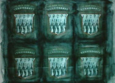 Peinture intitulée "6 NY - Quadro tecni…" par Giancarlo Baraldo, Œuvre d'art originale, Autre