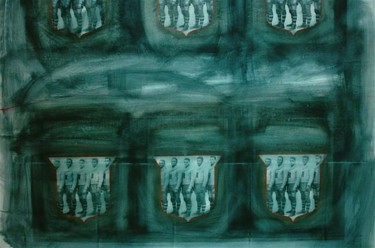 Pittura intitolato "6 Scudi tagliati -…" da Giancarlo Baraldo, Opera d'arte originale, Altro