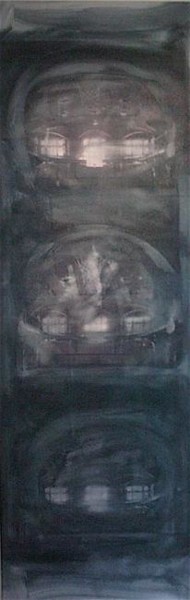 Pittura intitolato "3 Finestre lungo" da Giancarlo Baraldo, Opera d'arte originale, Altro