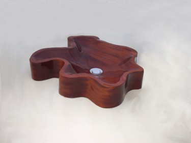 Design intitulée "vasque en bois 7" par Laurent Giancani, Œuvre d'art originale, Accessoires