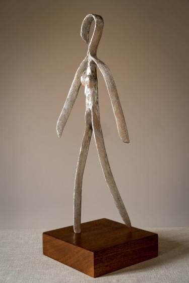 Sculpture intitulée "une pensée solitaire" par Laurent Giancani, Œuvre d'art originale, Métaux