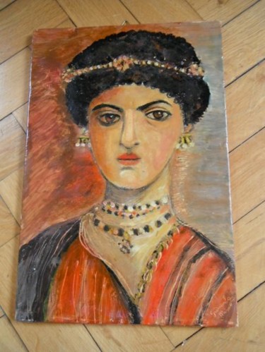 Pittura intitolato "Nobildonna romana" da Giancarla Macerata, Opera d'arte originale