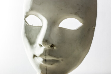 Fotografia zatytułowany „maschera n.1” autorstwa Giancarlo Biscardi, Oryginalna praca, Fotografia cyfrowa