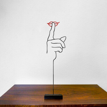 Escultura intitulada "Filo per il silenzio" por Giancarlo Morandi, Obras de arte originais, Metais