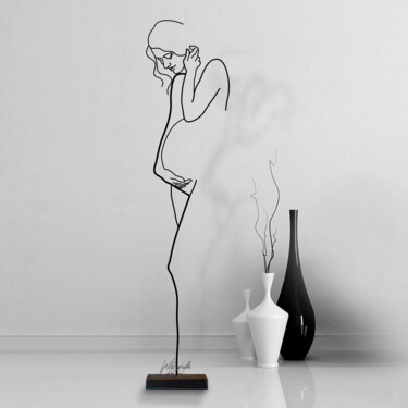 Sculpture titled "Un filo per la vita" by Giancarlo Morandi, Original Artwork, Wire
