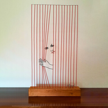 Escultura intitulada "Un filo con sorpresa" por Giancarlo Morandi, Obras de arte originais, Metais