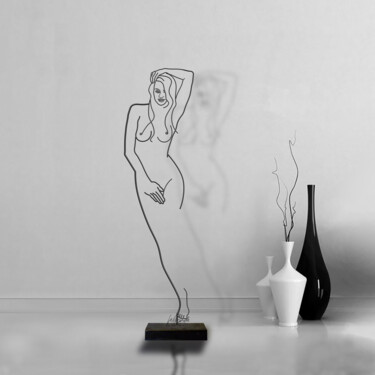 Sculpture titled "Venere" by Giancarlo Morandi, Original Artwork, Wire