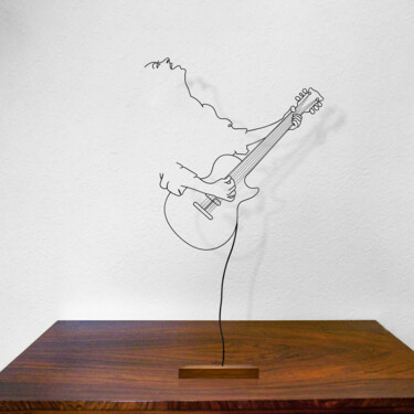 Escultura titulada "Suonando..." por Giancarlo Morandi, Obra de arte original, Metales