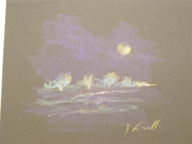 Pittura intitolato "notturno" da Giancarlo Siniscalchi, Opera d'arte originale