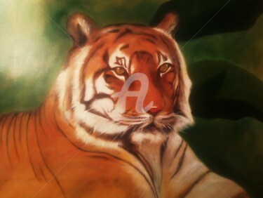Pittura intitolato "Tigre" da Giancarlo Turchini, Opera d'arte originale