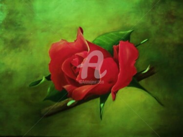 Pittura intitolato "Rosa" da Giancarlo Turchini, Opera d'arte originale