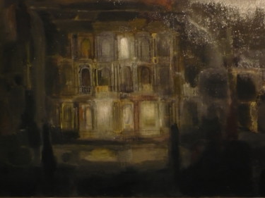 Pittura intitolato "palazzo rezzonico,…" da Gianfranco La Rosa, Opera d'arte originale