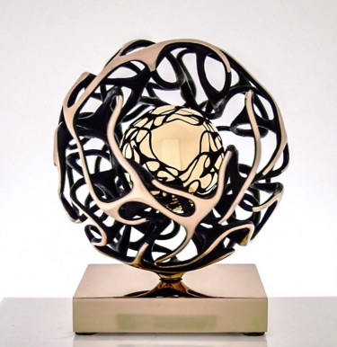 Sculpture intitulée "Sfera Sole" par Gianfranco Meggiato, Œuvre d'art originale, Bronze