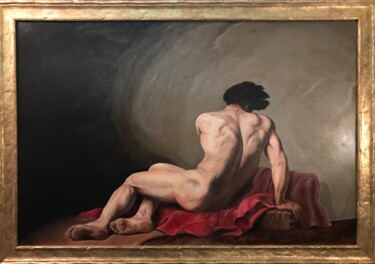 Painting titled "Patroclo di Jaques…" by Gianluca Conoscenti, Original Artwork, Oil