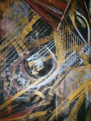Peinture intitulée ""magnetismi"" par Gianluca Cosenza, Œuvre d'art originale, Huile